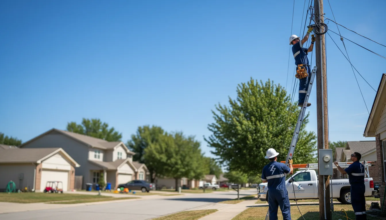 Residential electrician providing installation services in Mead, NE